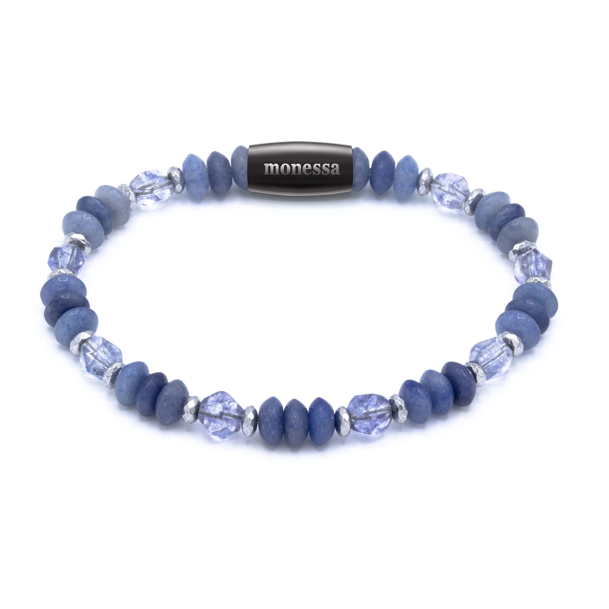 MONESSA Armband Edelsteine Schliffmix Magnetverschluss