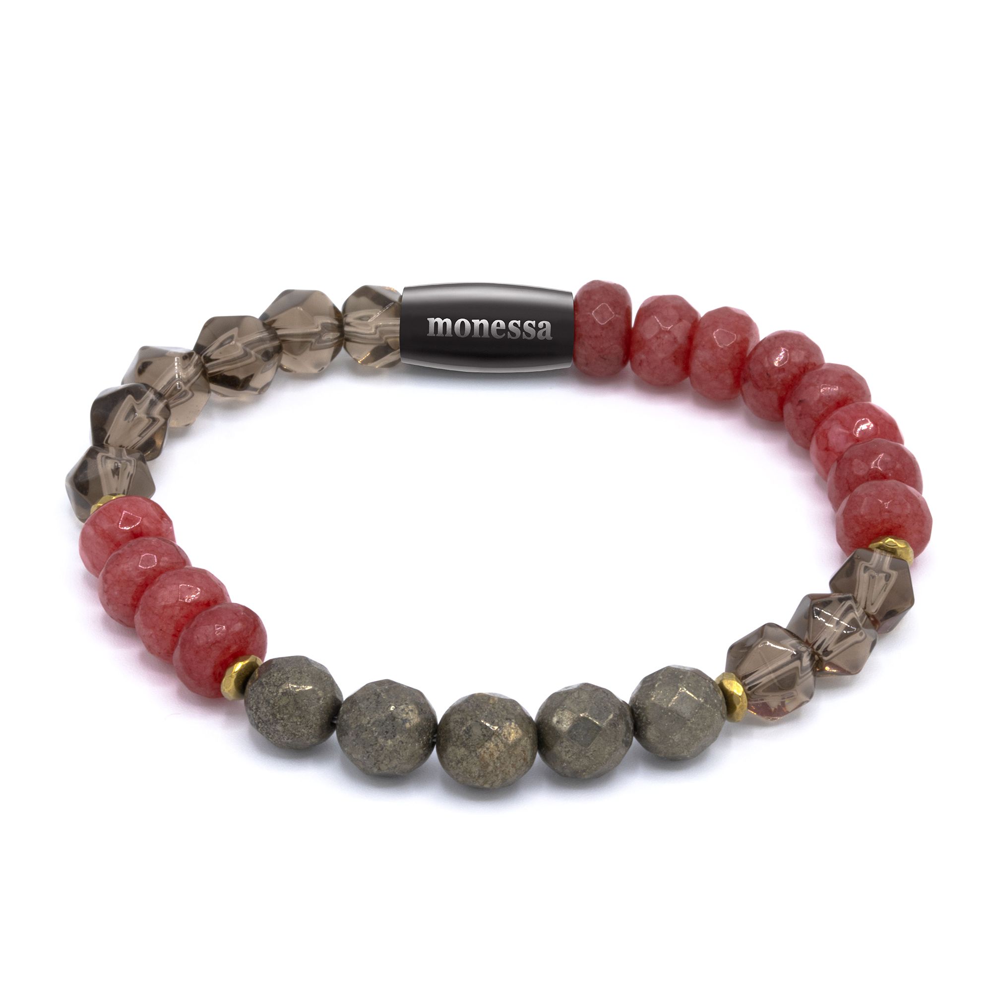 MONESSA Armband Edelsteine facettiert Magnetverschluss