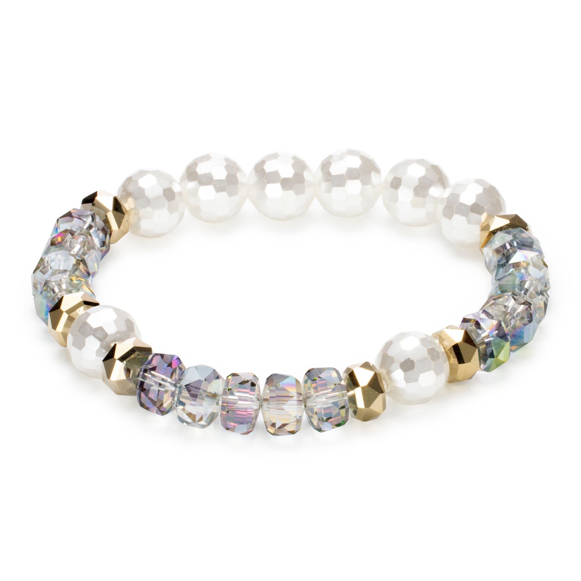 DINE 'N' Dance Armband Glasbeads flexibel Modeschmuck