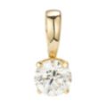 DIAMOUR Anhänger 1 Brillant ca. 0,30ct hochfeines Weiß/SI Gold 585