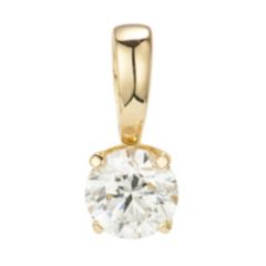 DIAMOUR Anhänger 1 Brillant ca. 0,30ct hochfeines Weiß/SI Gold 585