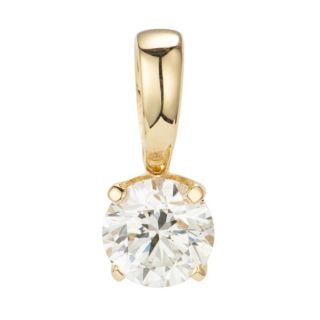 DIAMOUR Anhänger 1 Brillant ca. 0,30ct hochfeines Weiß/SI Gold 585