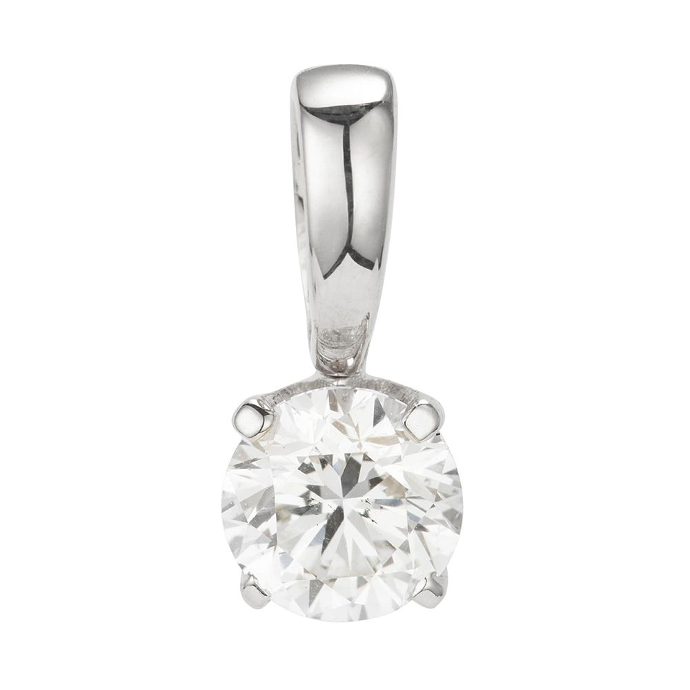 DIAMOUR Anhänger 1 Brillant ca. 0,30ct hochfeines Weiß/SI Gold 585