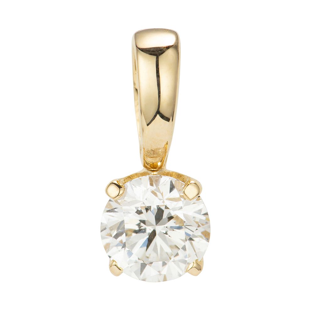 DIAMOUR Anhänger 1 Brillant ca. 0,30ct hochfeines Weiß/SI Gold 585