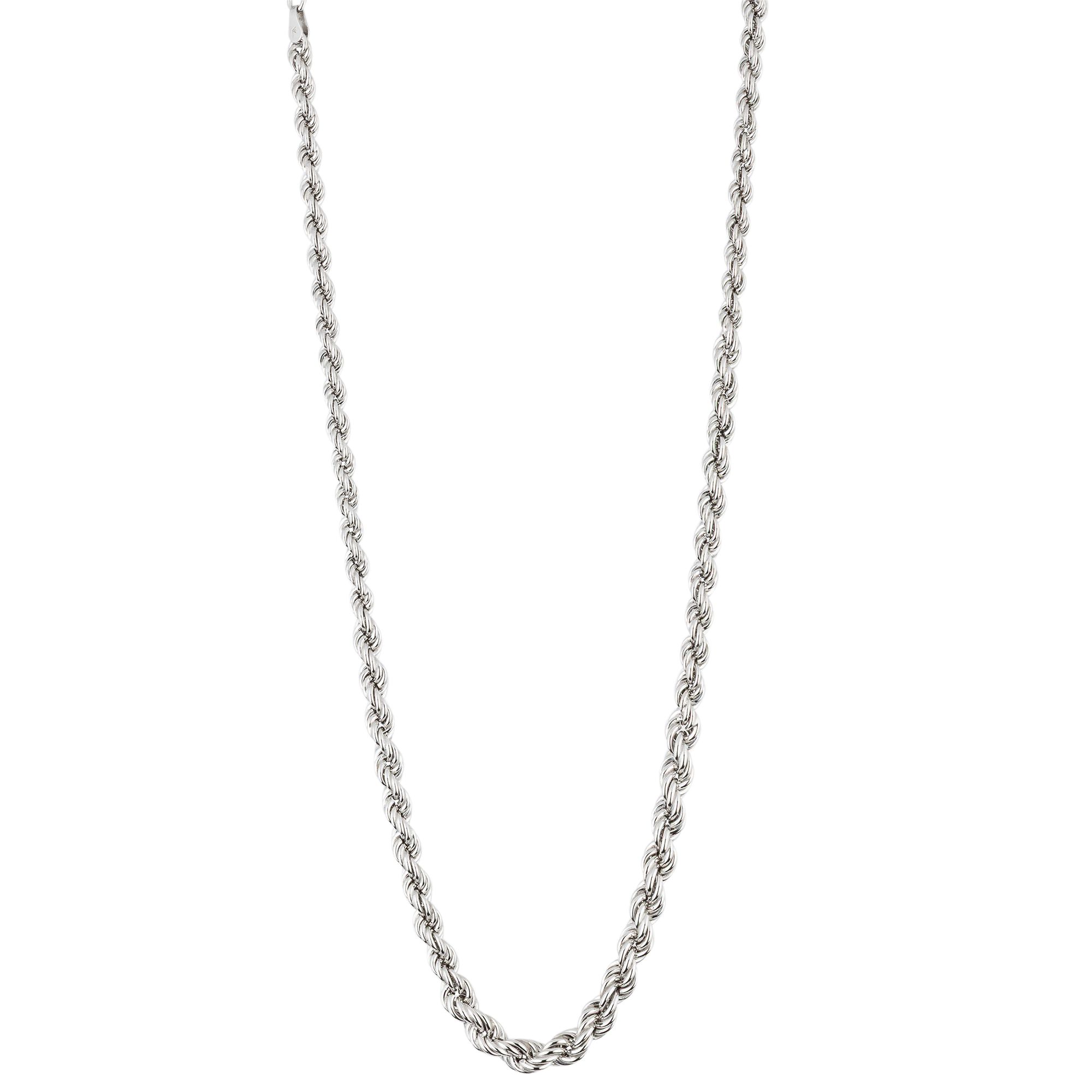 Kordelkette Länge ca. 45+5cm 4,2-6,4mm poliert Silber 925