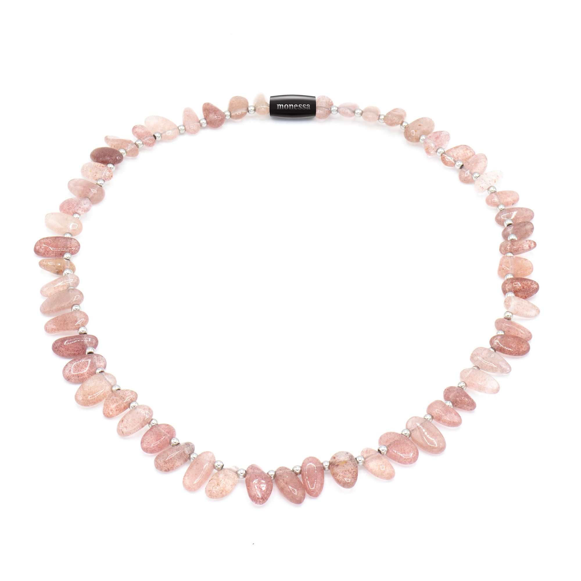 MONESSA Collier Edelsteine Splitter Magnetverschluss