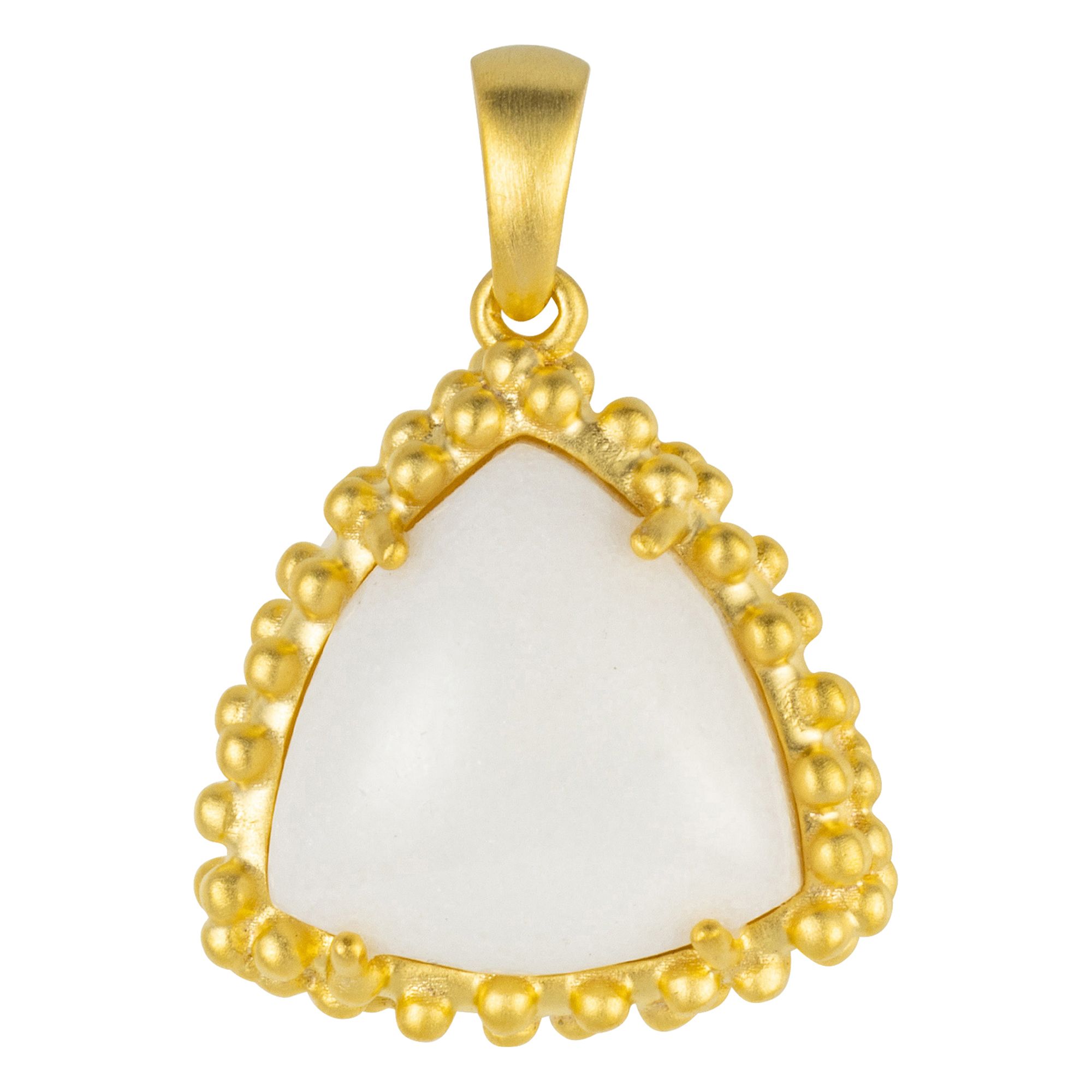 THOMAS & SOHN fossiles Holz oder Marmor Anhänger Silber vergoldet