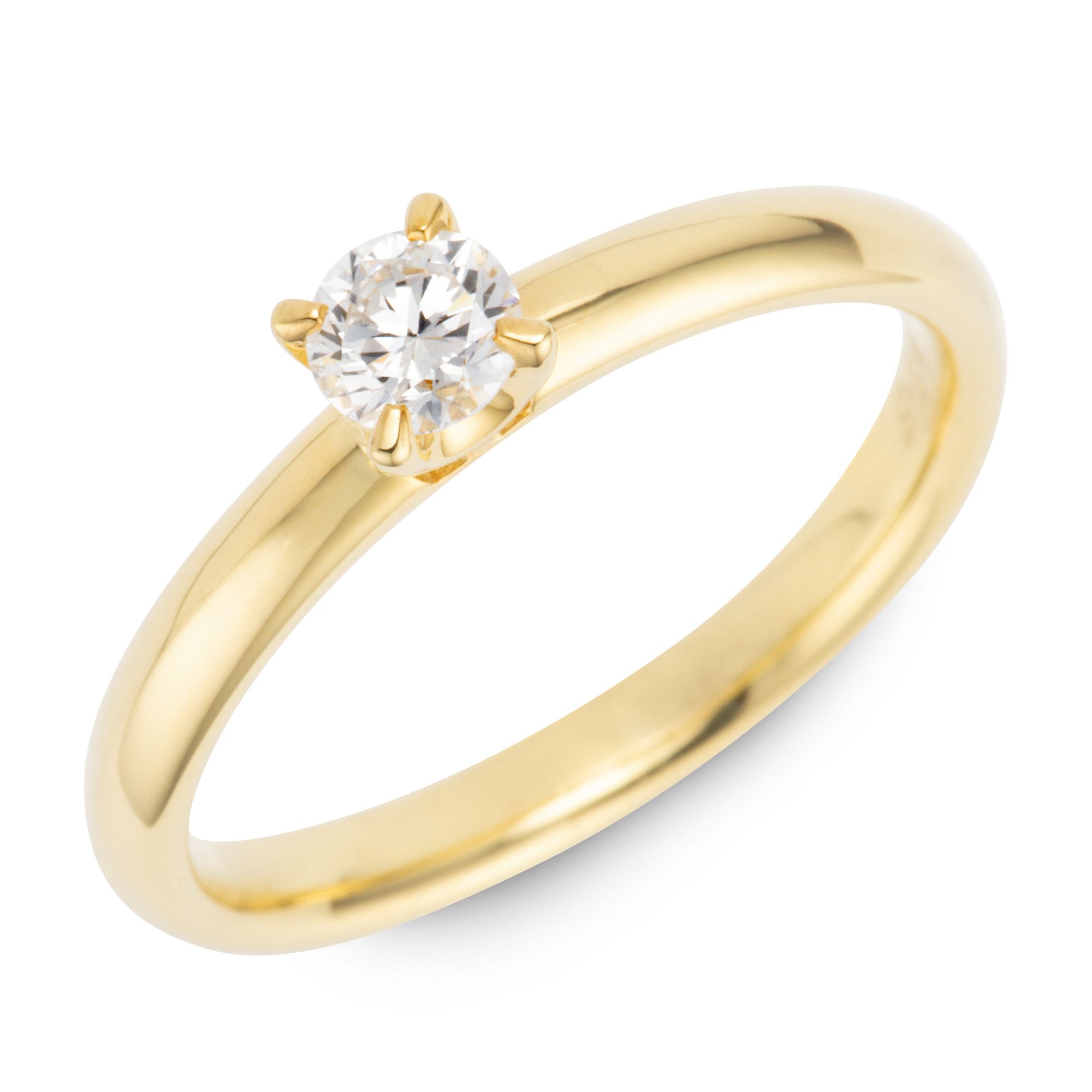 THOMAS & SOHN Lab Grown Brillant ca.0,25ct Ring Silber Palladio