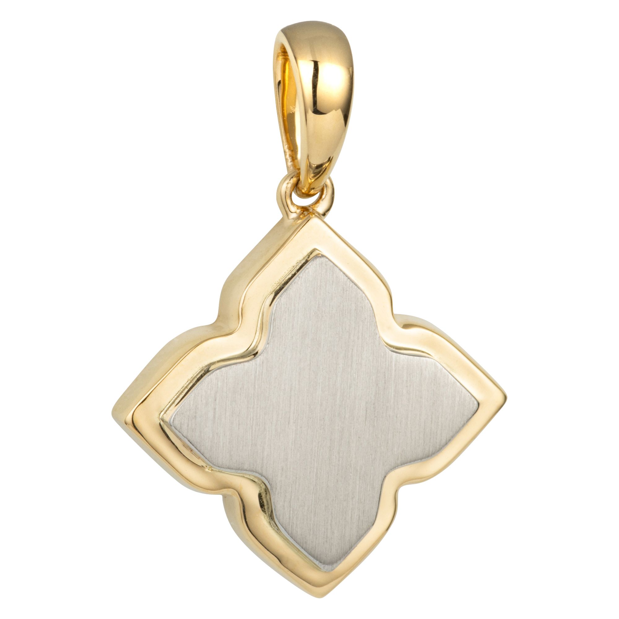 PLATINITY Anhänger mattiert/poliert mind. 1,1g Platin 950/Gold 750