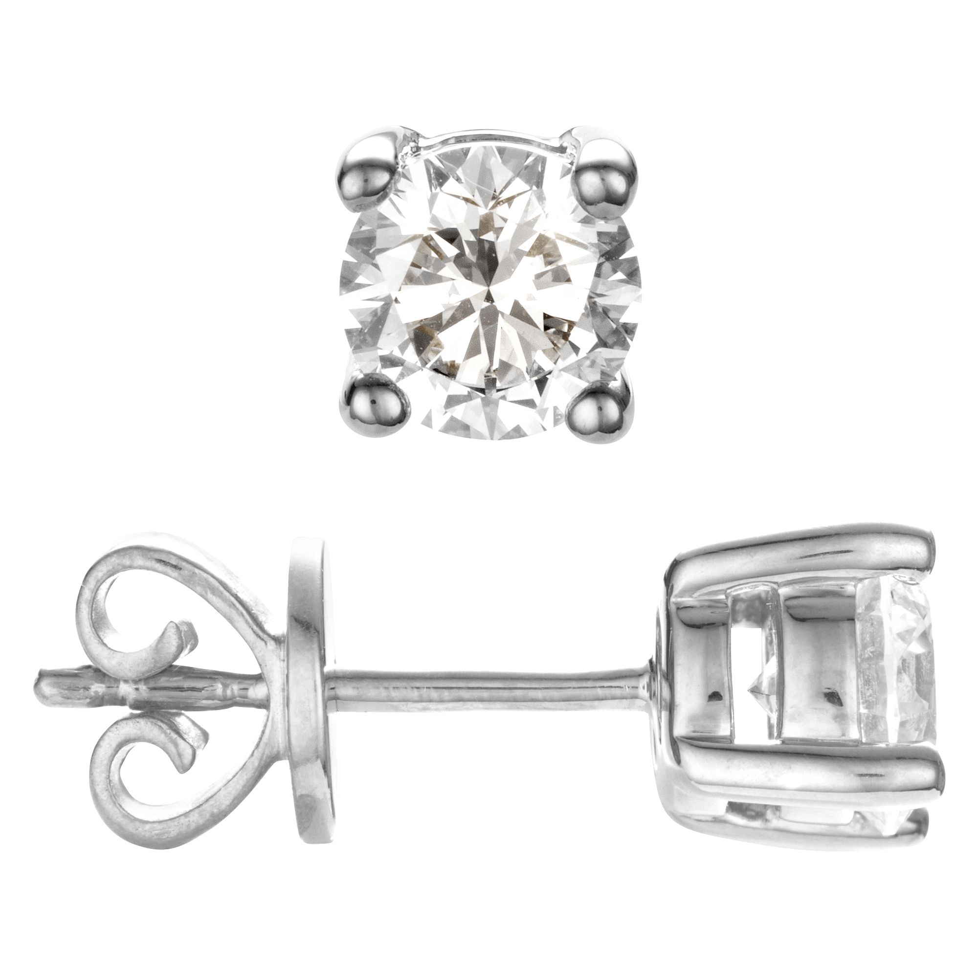 THOMAS & SOHN Lab Grown Brillanten 0,50ct Ohrstecker Silber Palladio