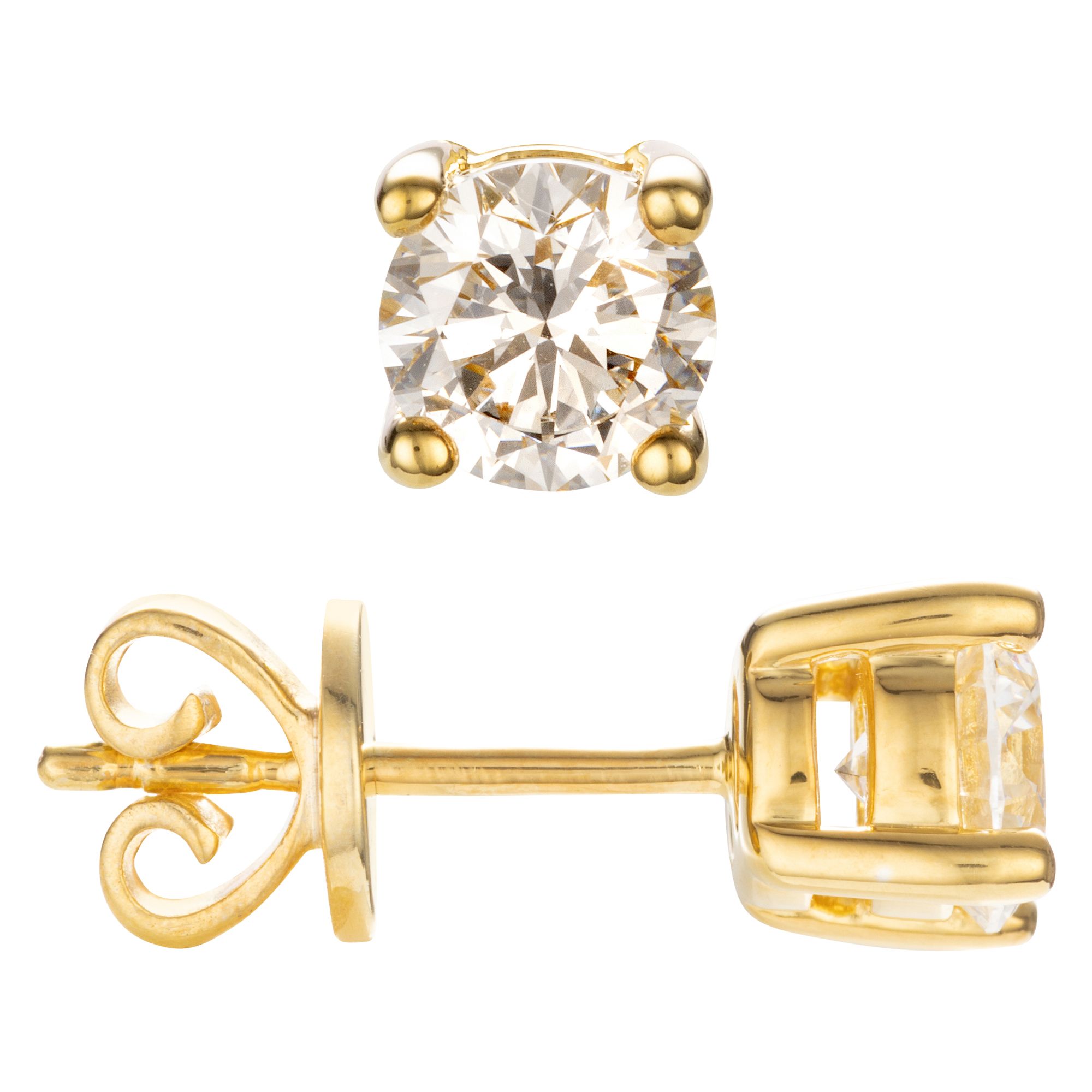 THOMAS & SOHN Lab Grown Brillanten 0,50ct Ohrstecker Silber Palladio