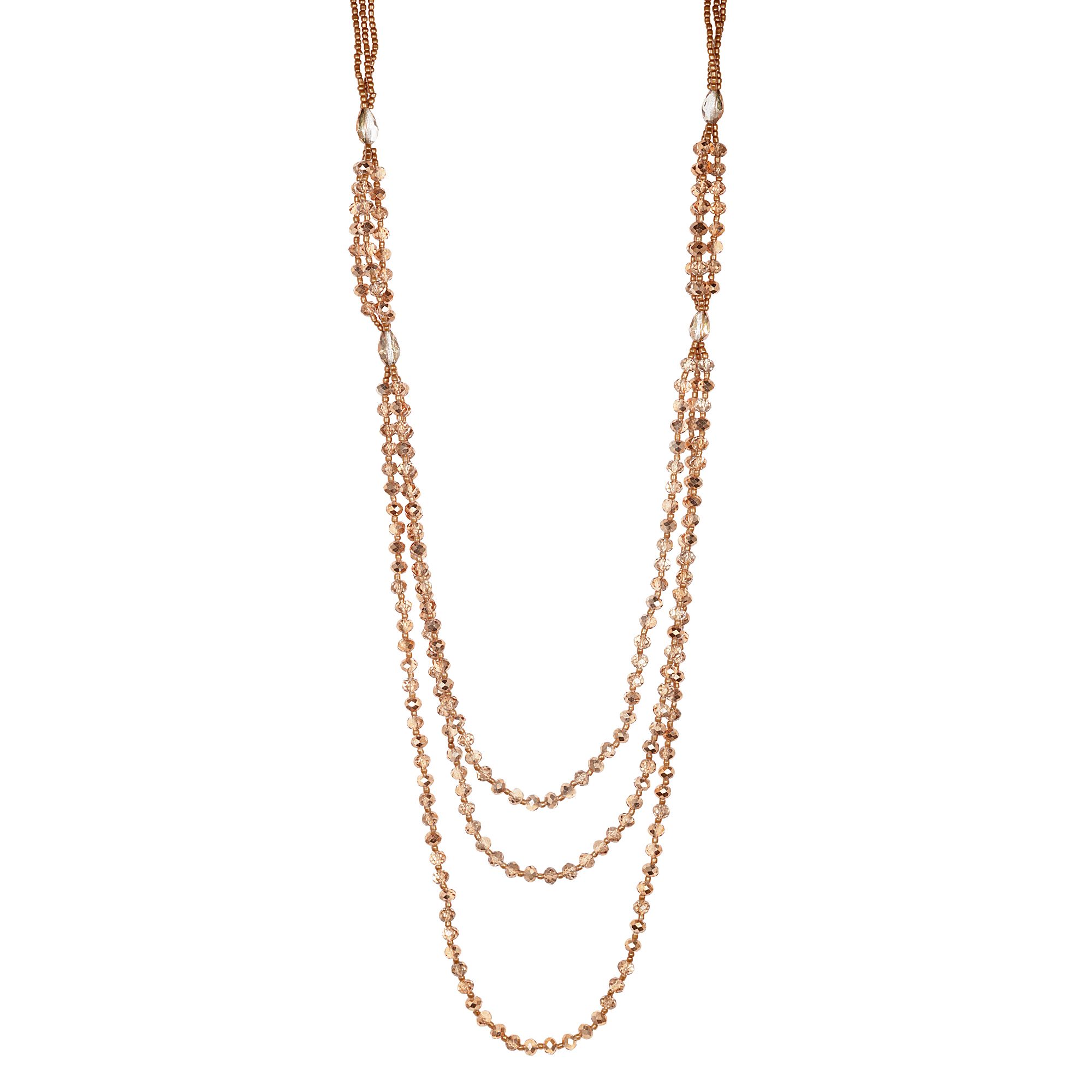 STEFFEN SCHRAUT Collier Länge ca. 80+5cm facettiert Edelstahl