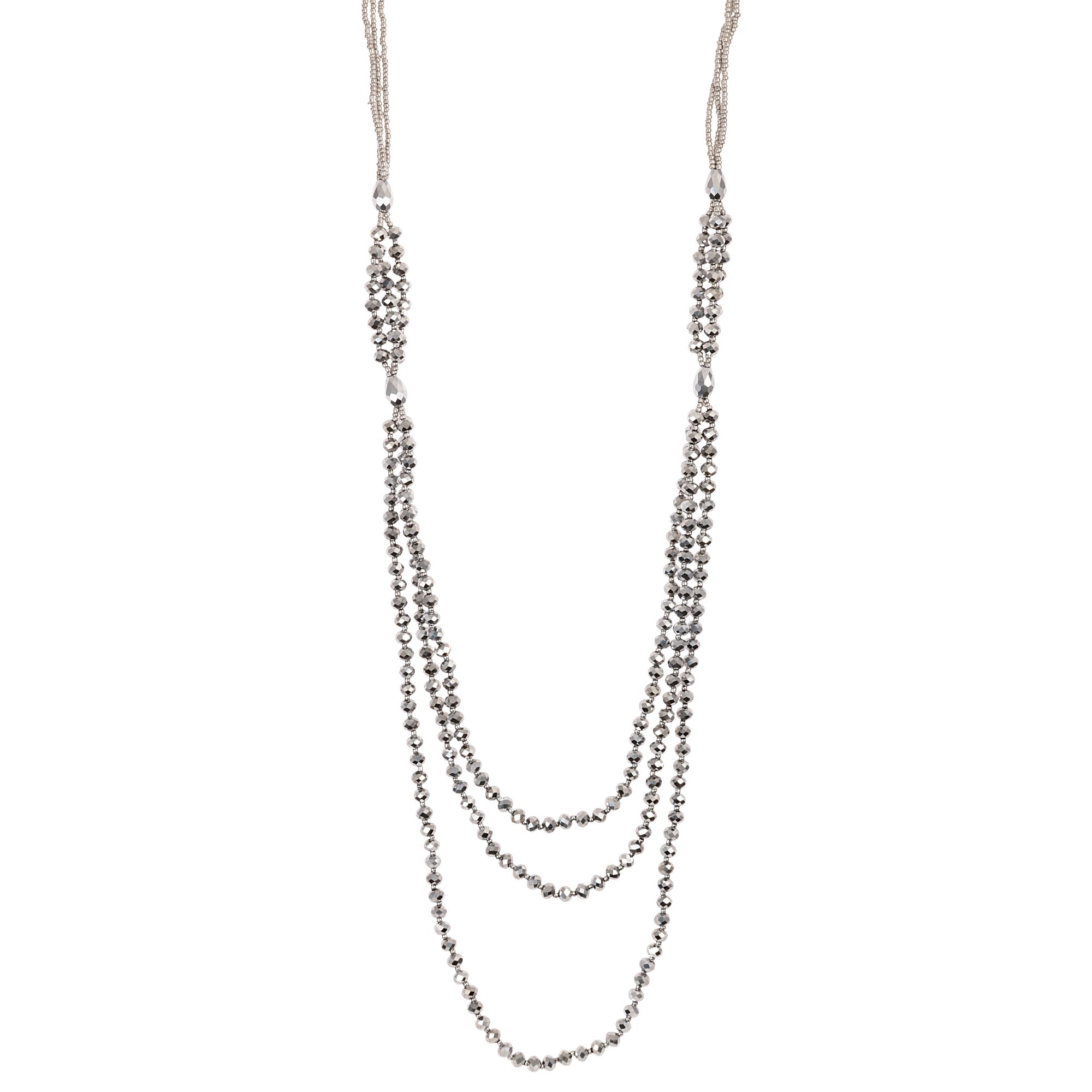 STEFFEN SCHRAUT Collier Länge ca. 80+5cm facettiert Edelstahl