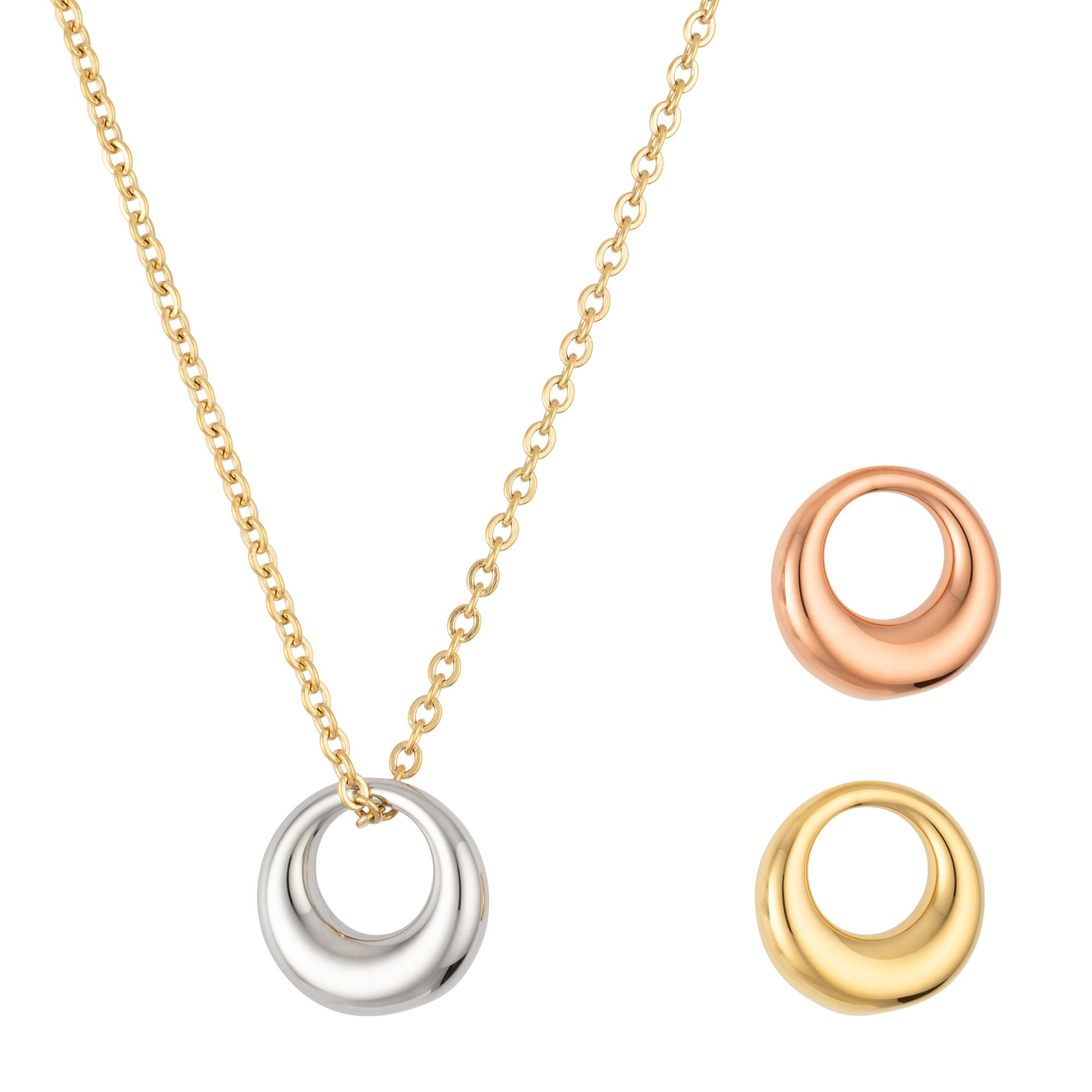 STEFFEN SCHRAUT Collier Länge 45+5cm poliert Edelstahl