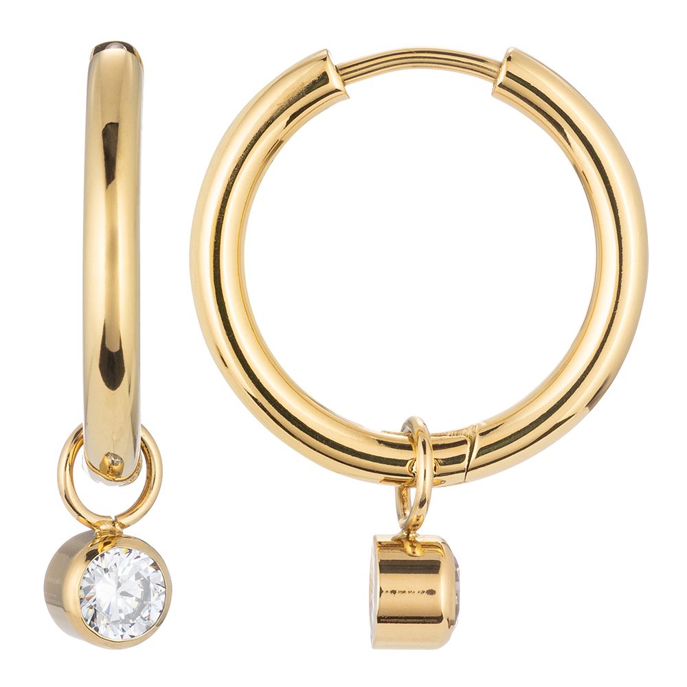 DIAMONIQUE® TITAN Creolen = 0,50ct Brillantschliff