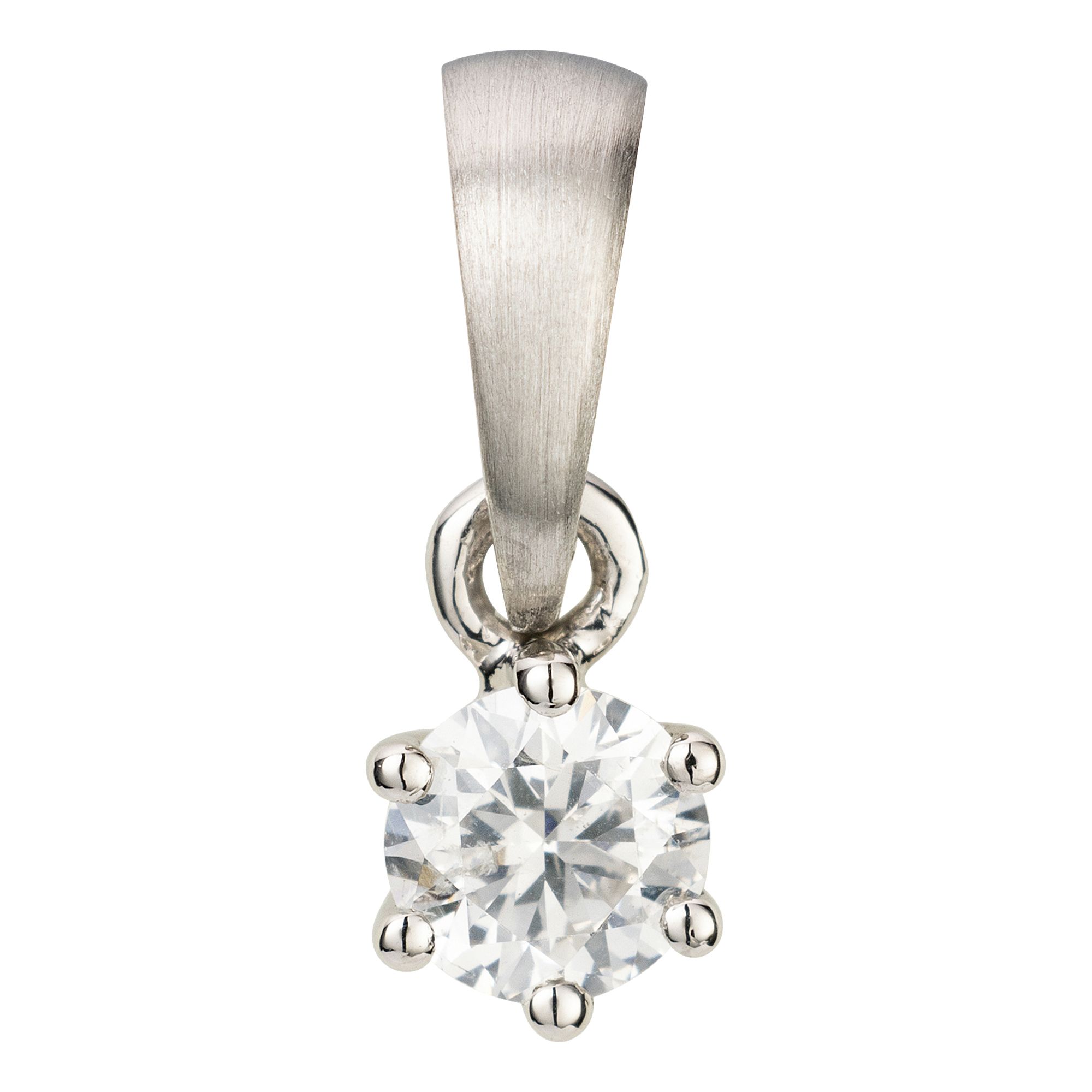 PLATINITY Solitär-Anhänger 1 Brillant ca. 0,15ct Platin 950