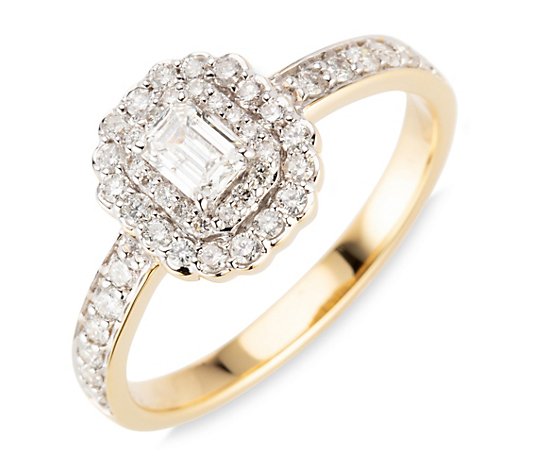 DIAMOUR Ring 47 Diamanten zus. ca. 0,75ct Gold 585