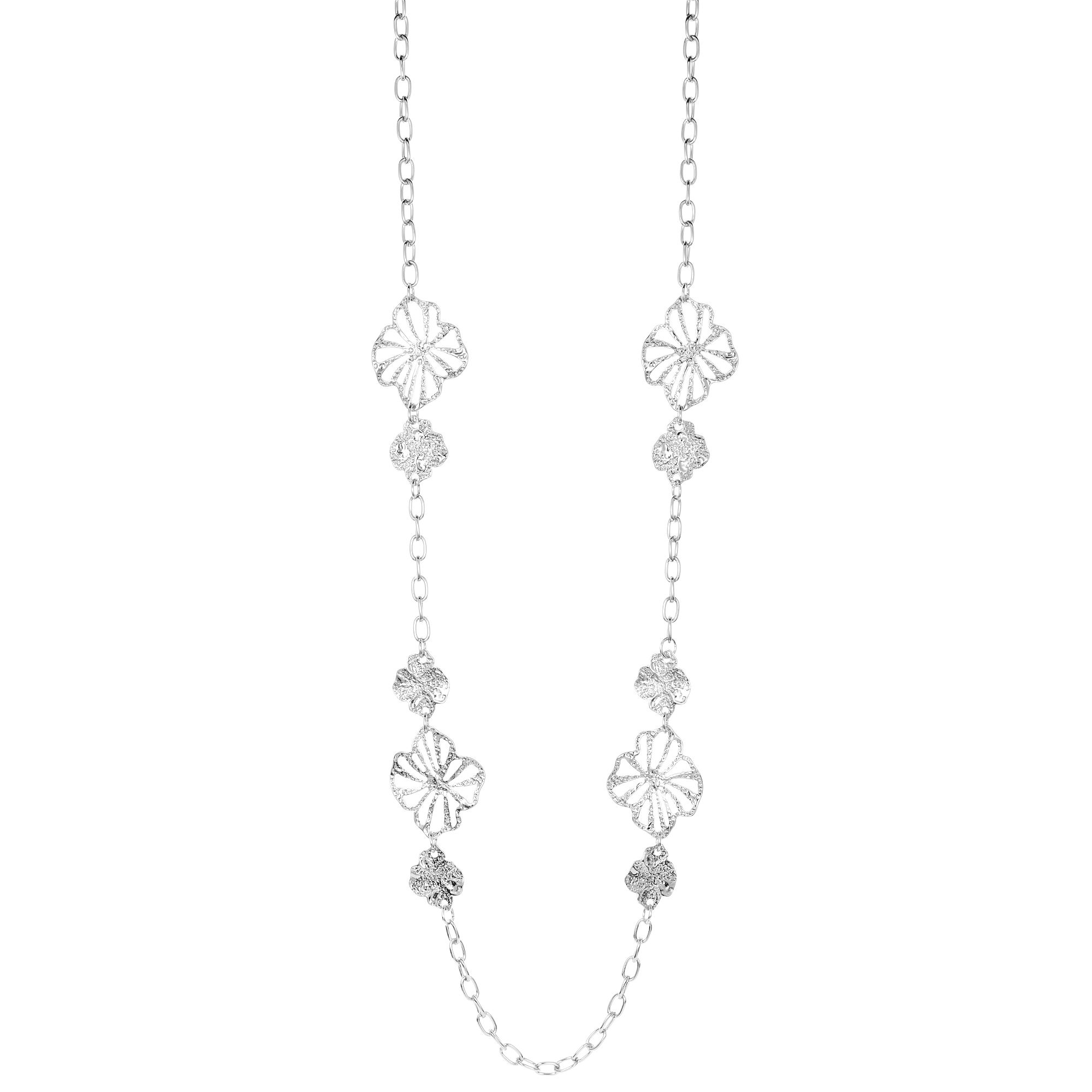 STEFFEN SCHRAUT Collier Blumen strukturiert Modeschmuck