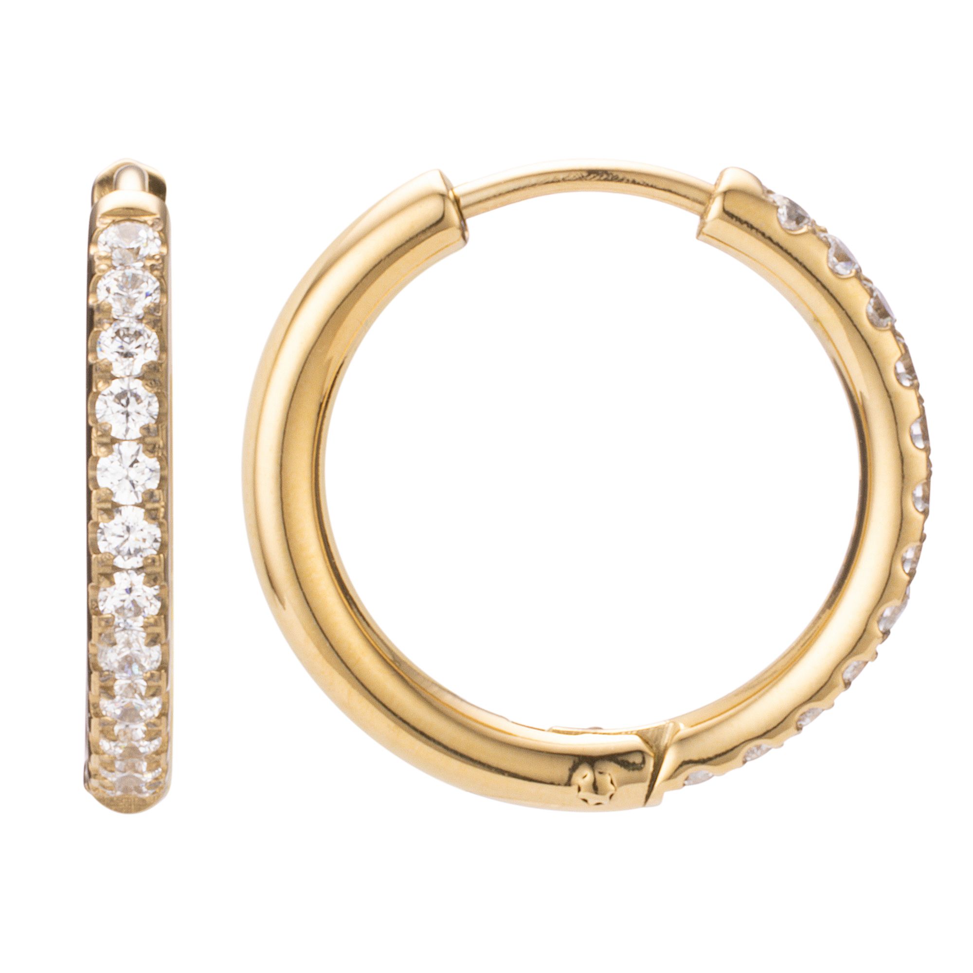 DIAMONIQUE® TITAN Creolen = 0,48ct Brillantschliff