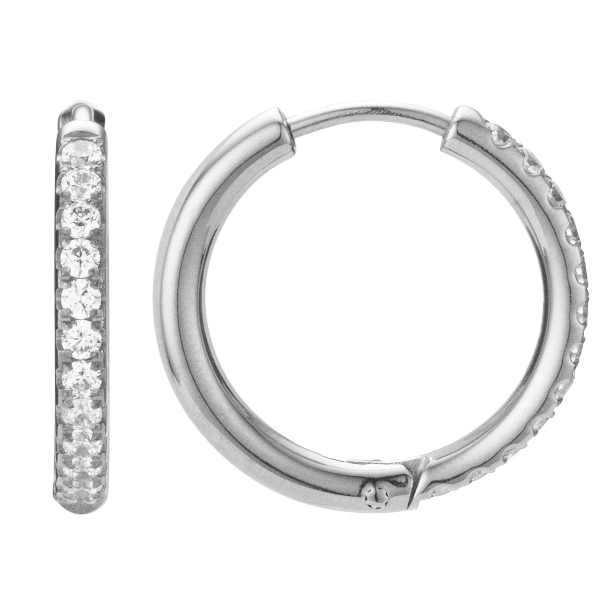 DIAMONIQUE® TITAN Creolen = 0,48ct Brillantschliff