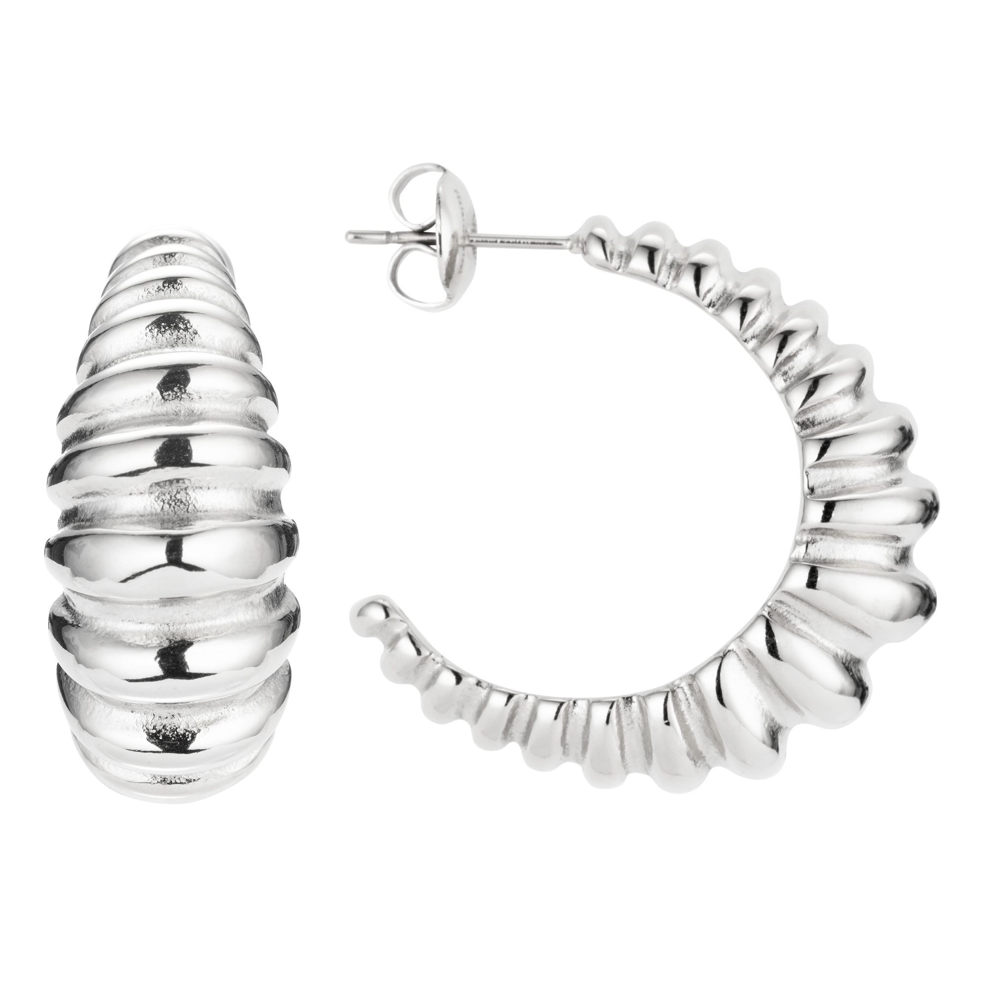 STEFFEN SCHRAUT Creolen poliert Edelstahl