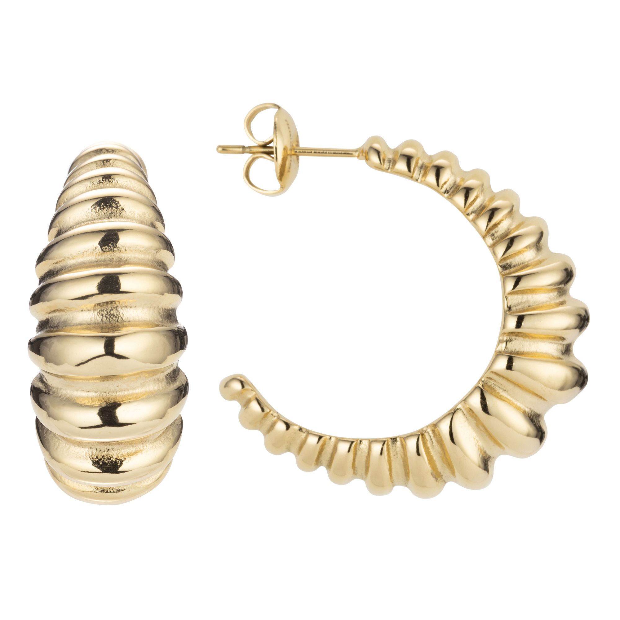 STEFFEN SCHRAUT Creolen poliert Edelstahl