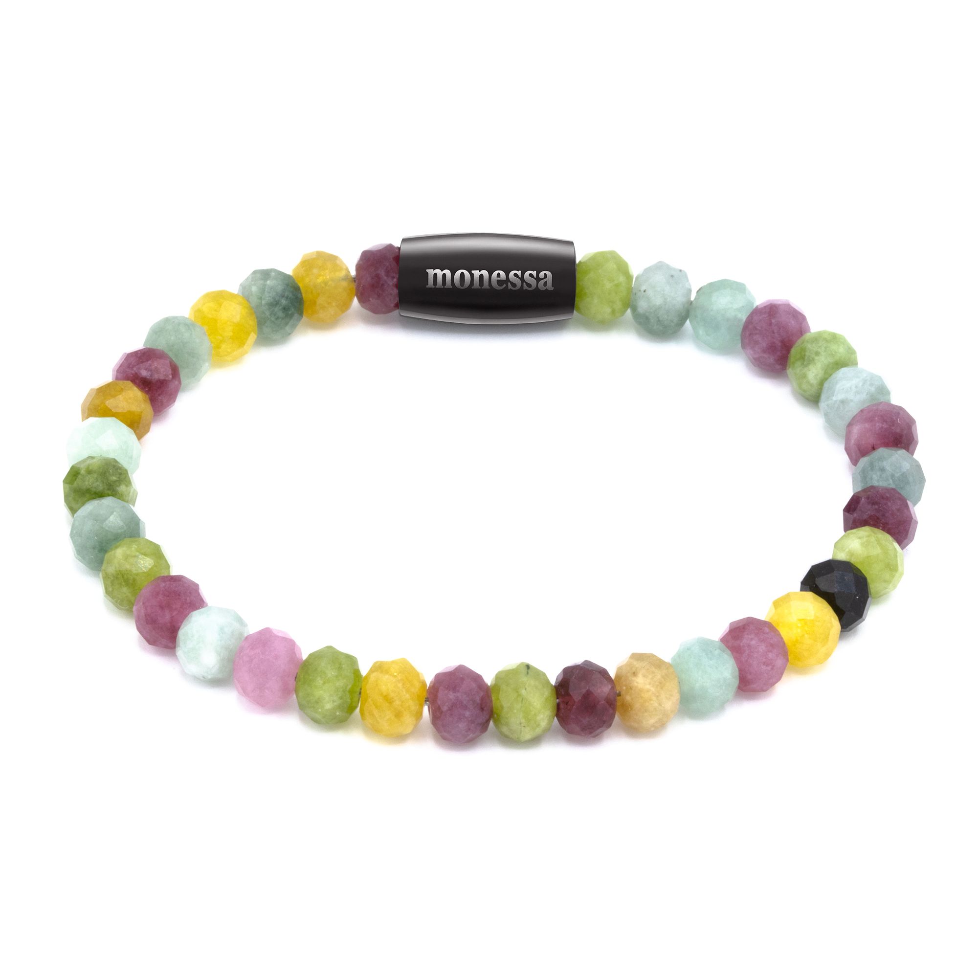 MONESSA Armband Edelsteine Nugget Magnetverschluss