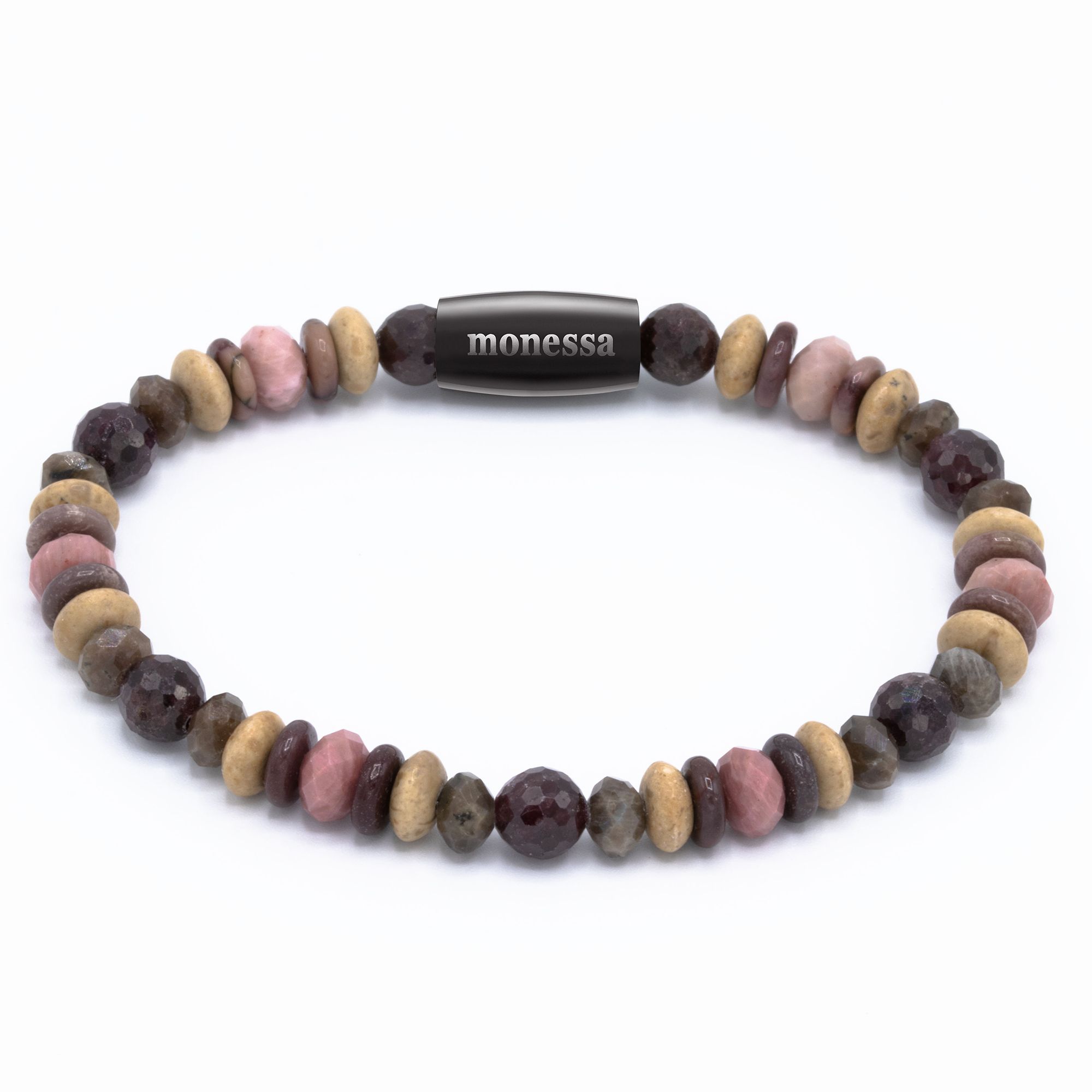 MONESSA Armband Edelsteine facettiert Magnetverschluss