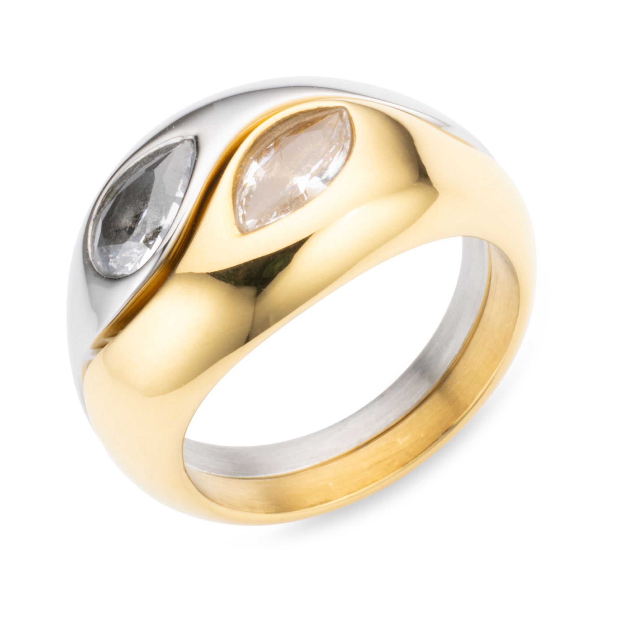 STEFFEN SCHRAUT Ring 2-tlg. Set poliert Edelstahl