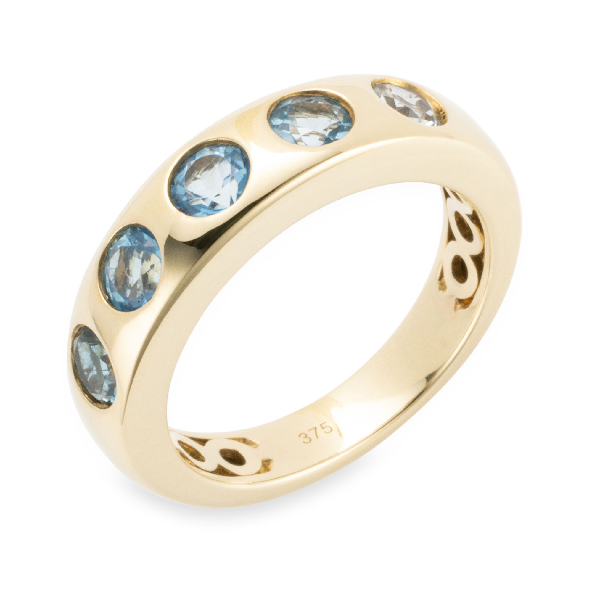 GOLDSCHMUCK FÜR MICH Ring teilw.beh.Edelsteine zus. mind. 1,25ct Gold 375