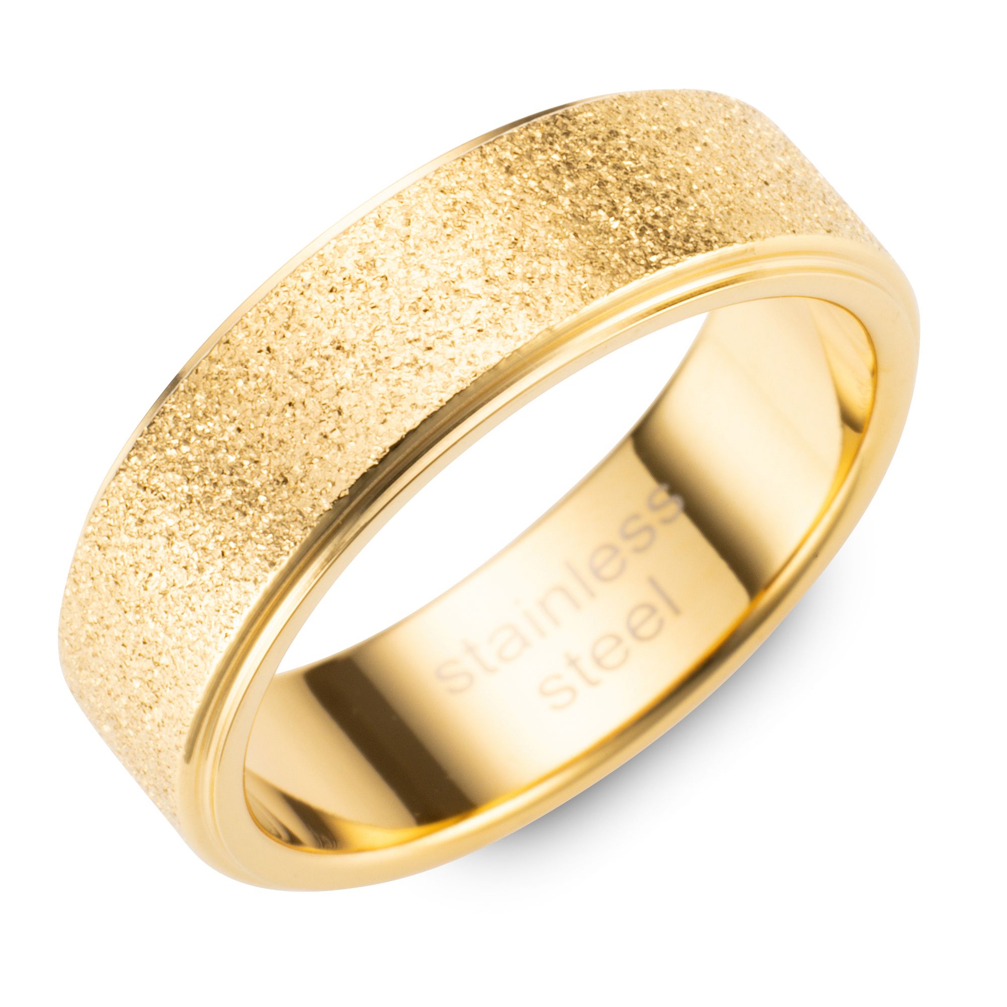 STEFFEN SCHRAUT Ring eismattiert Edelstahl