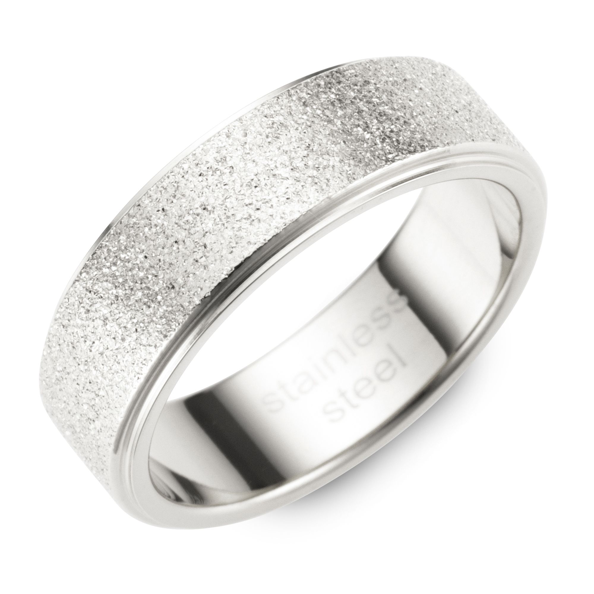 STEFFEN SCHRAUT Ring eismattiert Edelstahl