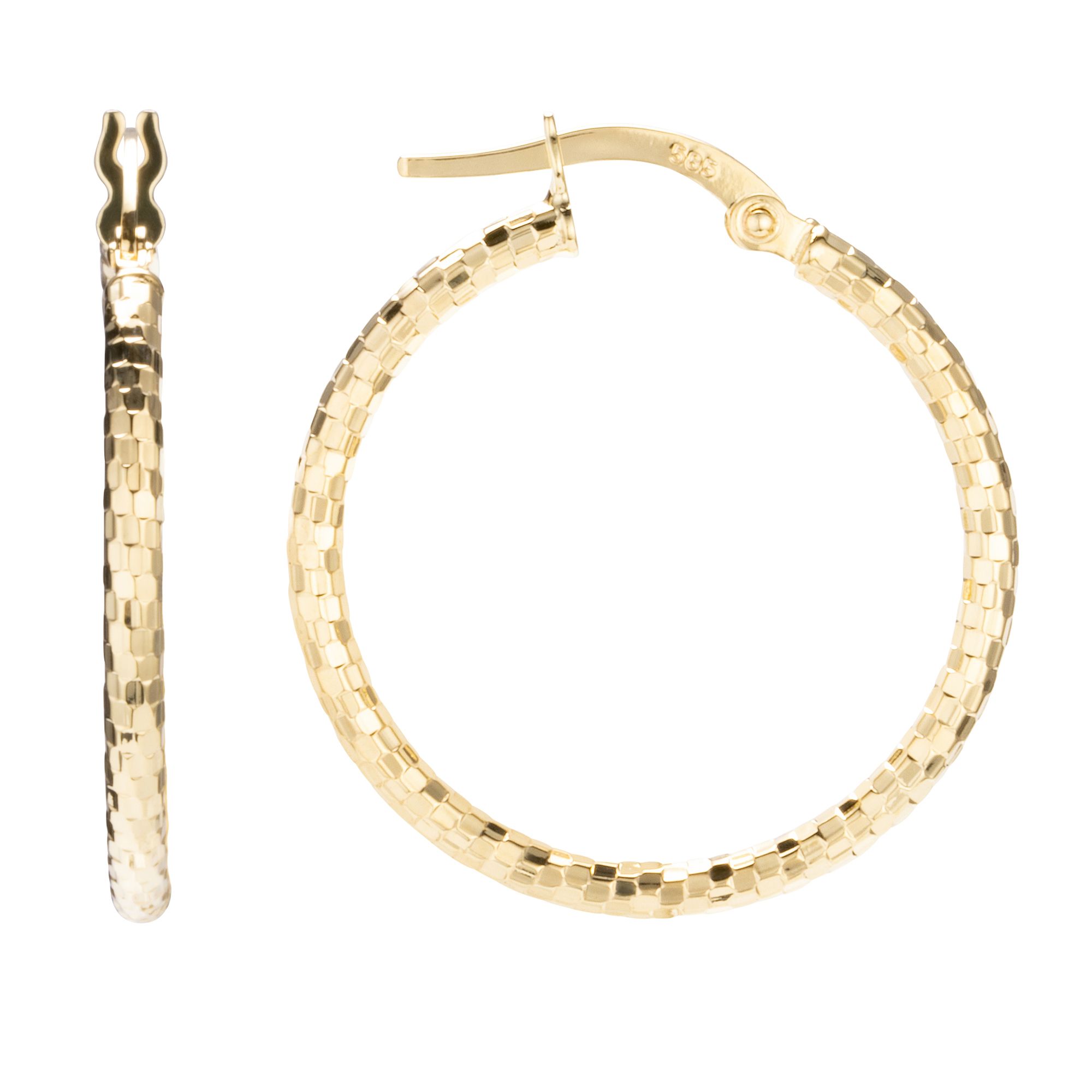 GOLDRAUSCH Creolen strukturiert mind. 1,2g Gold 585