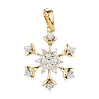 CANADIAN DIAMONDS Anhänger 16 Brillanten zus. ca. 0,10ct Gold 585