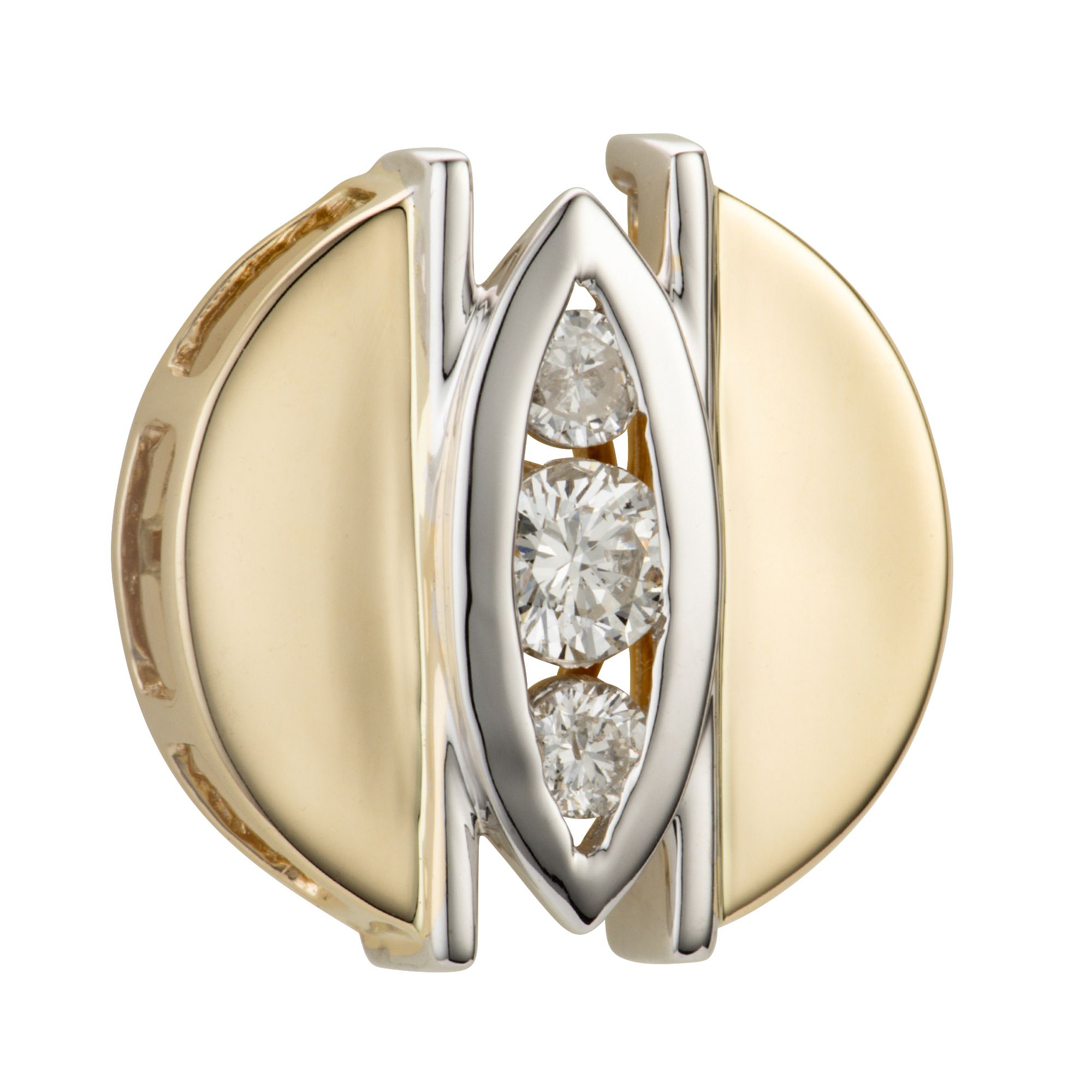 DIAMOUR Anhänger 3 Brillanten zus. ca. 0,25ct Gold 585