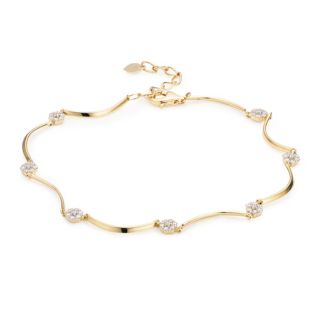 DIAMOUR Armband 49 Brillanten zus. ca. 0,50ct Gold 585