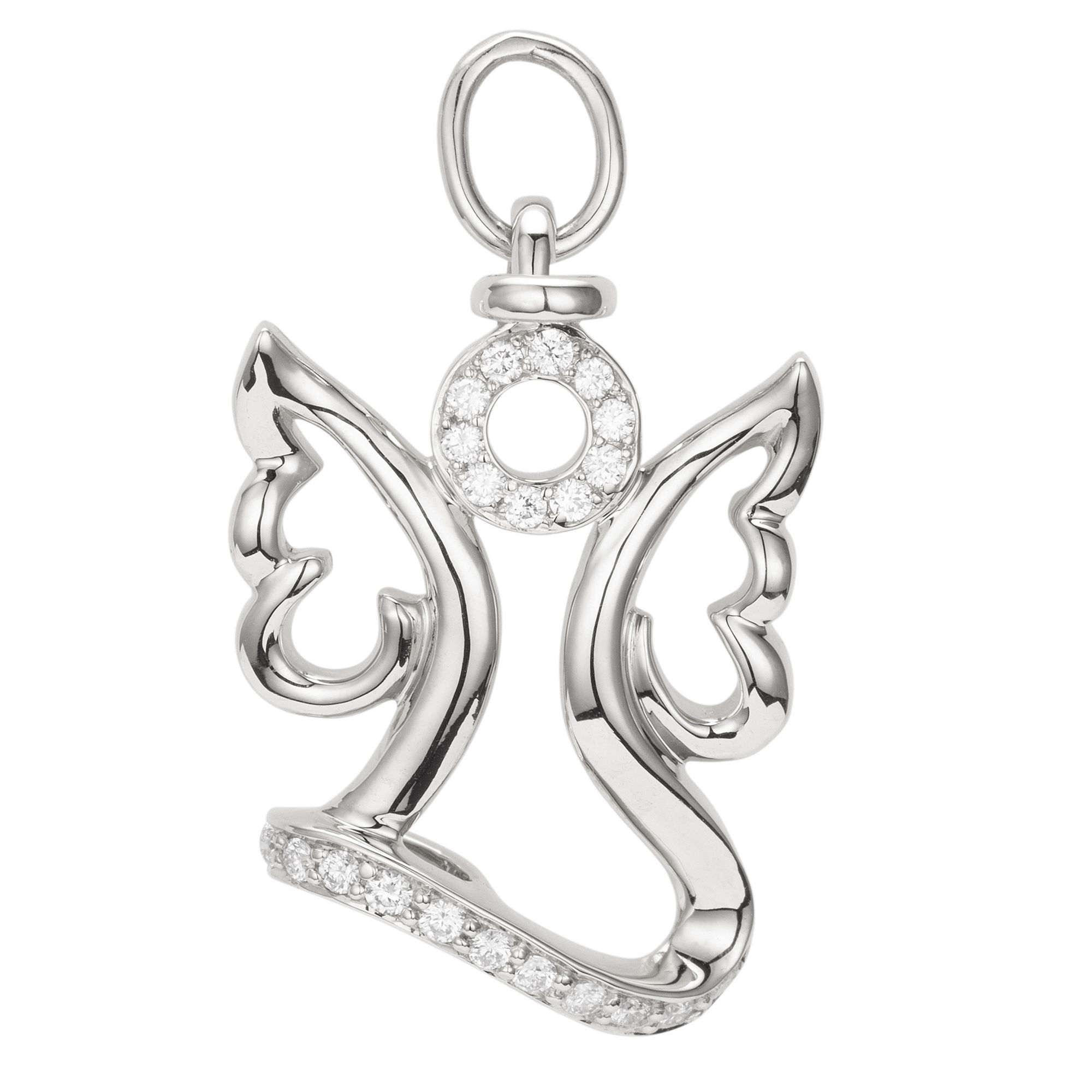 DIAMOUR Engel-Anhänger 21 Brillanten zus. ca. 0,10ct Gold 585