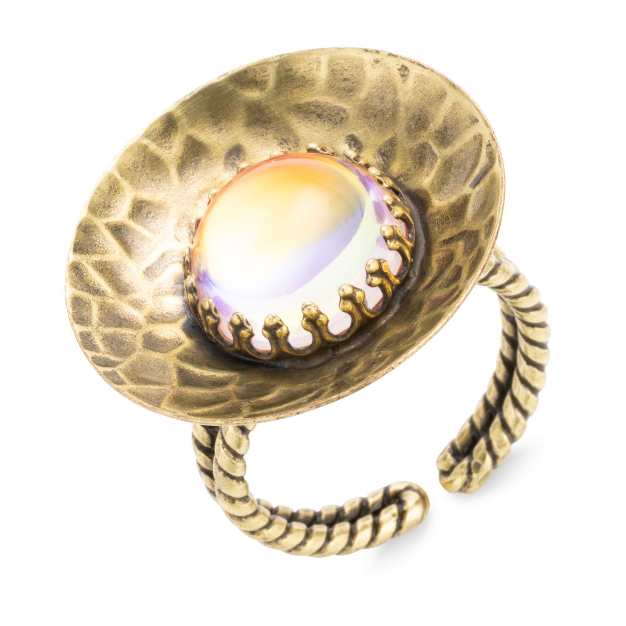 KONPLOTT Ring Honey Drops in Space Modeschmuck