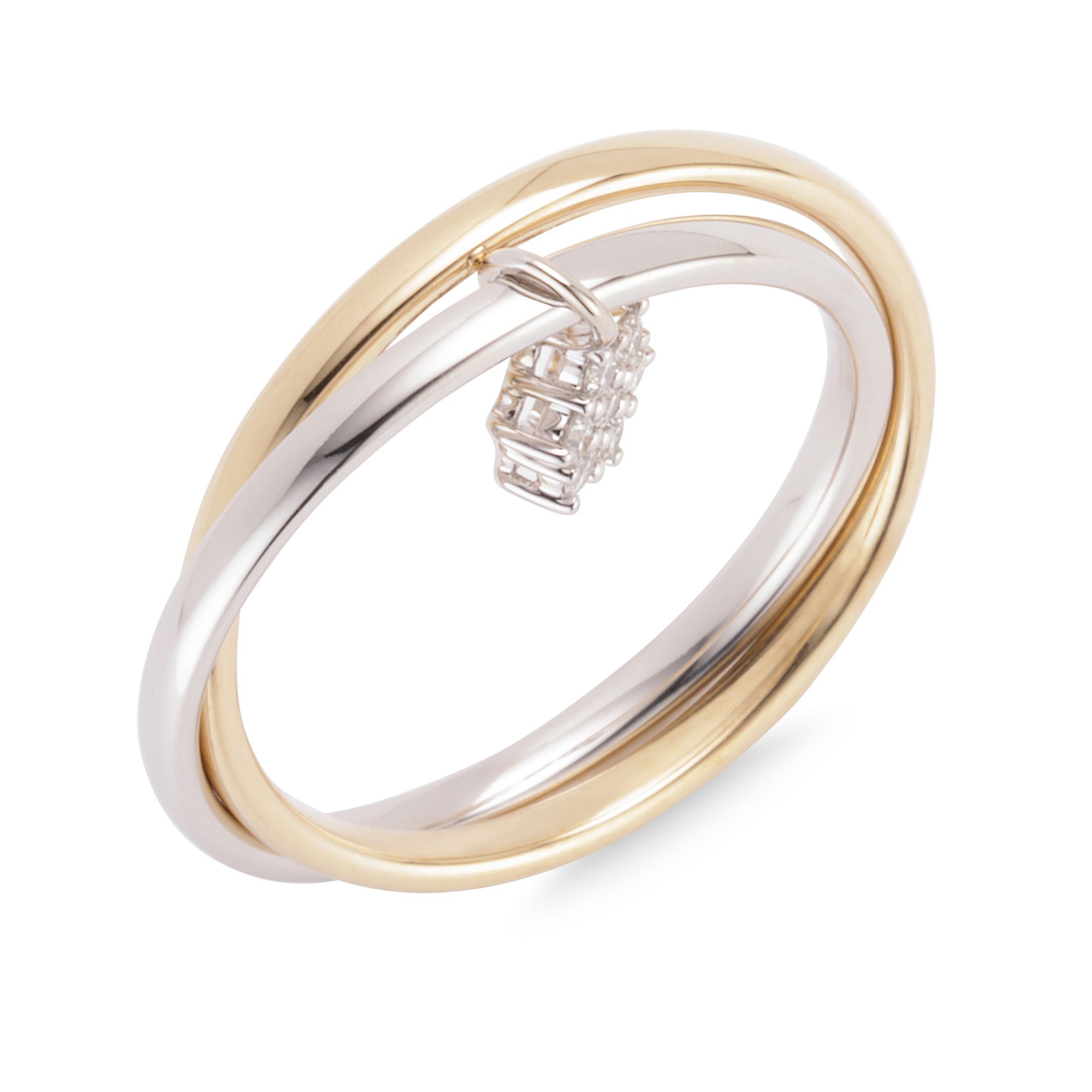 GOLDSCHMUCK FÜR MICH Ring 7 Brillanten zus. ca. 0,10ct Gold 585