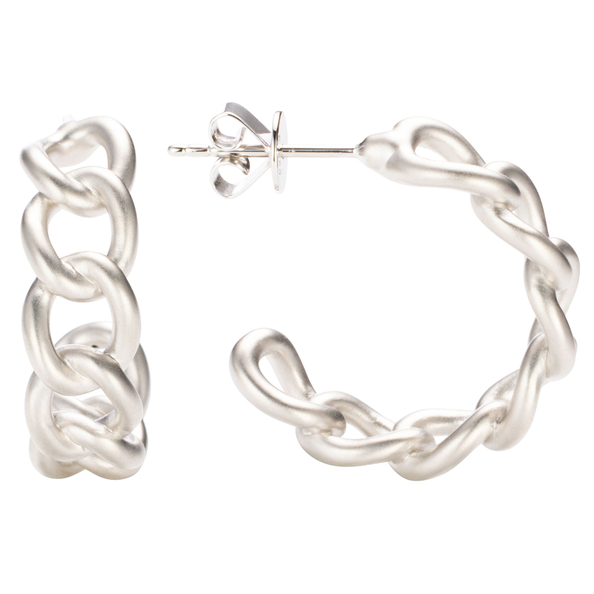 PLATINITY Ohrstecker sandgestrahlt mind. 3,4g Platin 999/950
