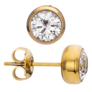 DIAMONIQUE® Ohrstecker mind. = 1,00ct Brillantschliff Edelstahl