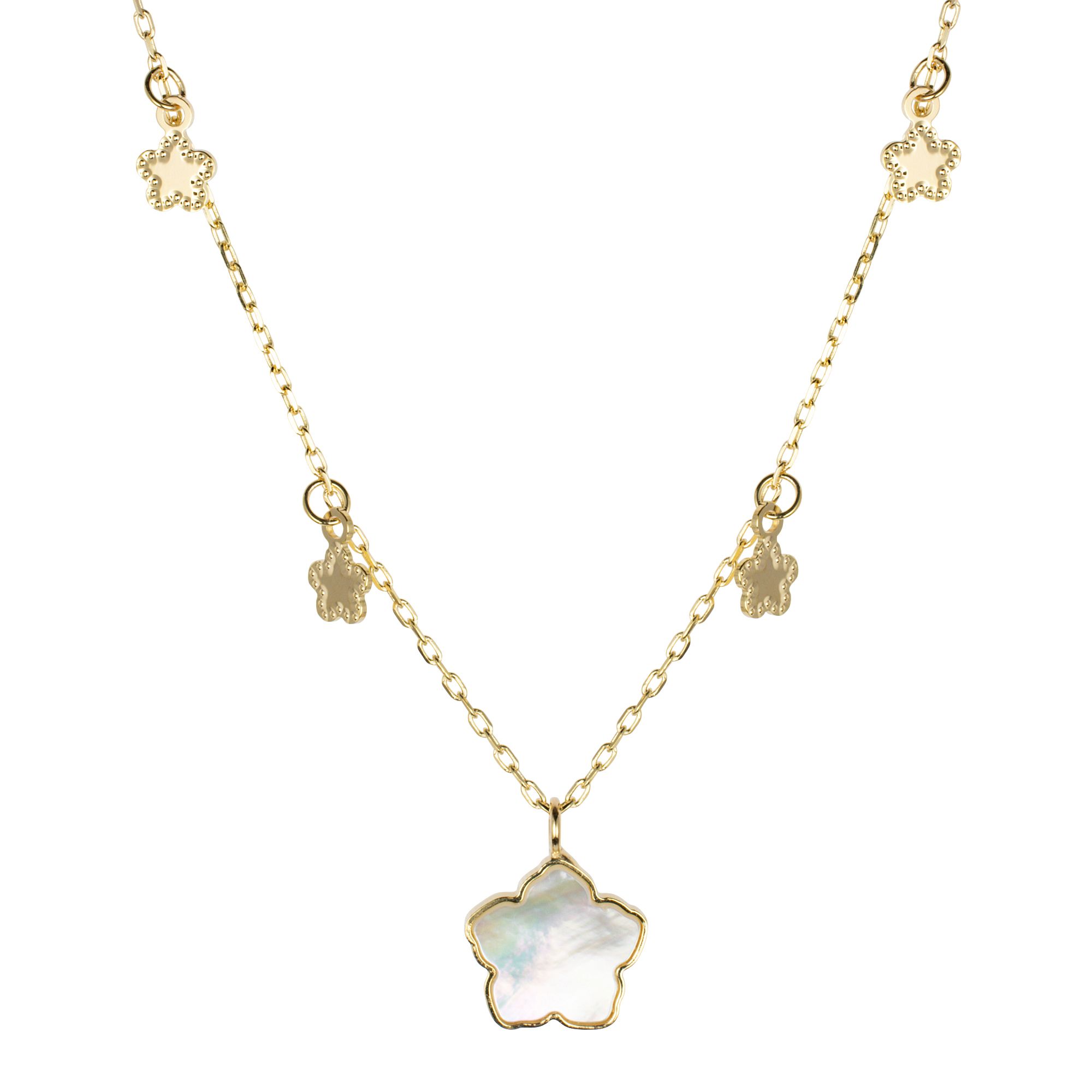 GOLDRAUSCH Perlmutt-Collier Länge 50cm Gold 375