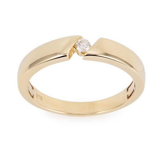 MY DIAMOND Solitär-Ring 1 Brillant ca. 0,07ct Gold 375