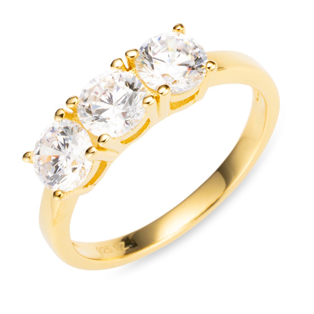 DIAMONIQUE® Ring = 1,50ct Brillantschliff Silber 925