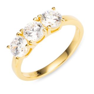 DIAMONIQUE® Ring = 1,50ct Brillantschliff Silber 925