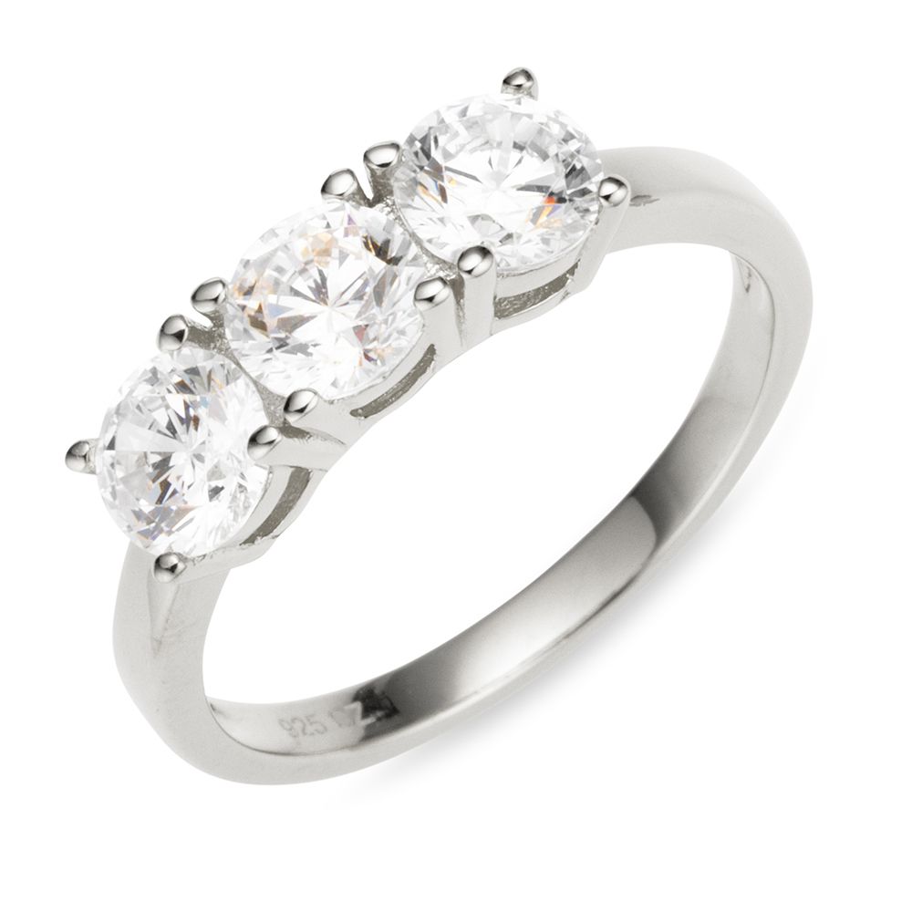 DIAMONIQUE® Ring = 1,50ct Brillantschliff Silber 925