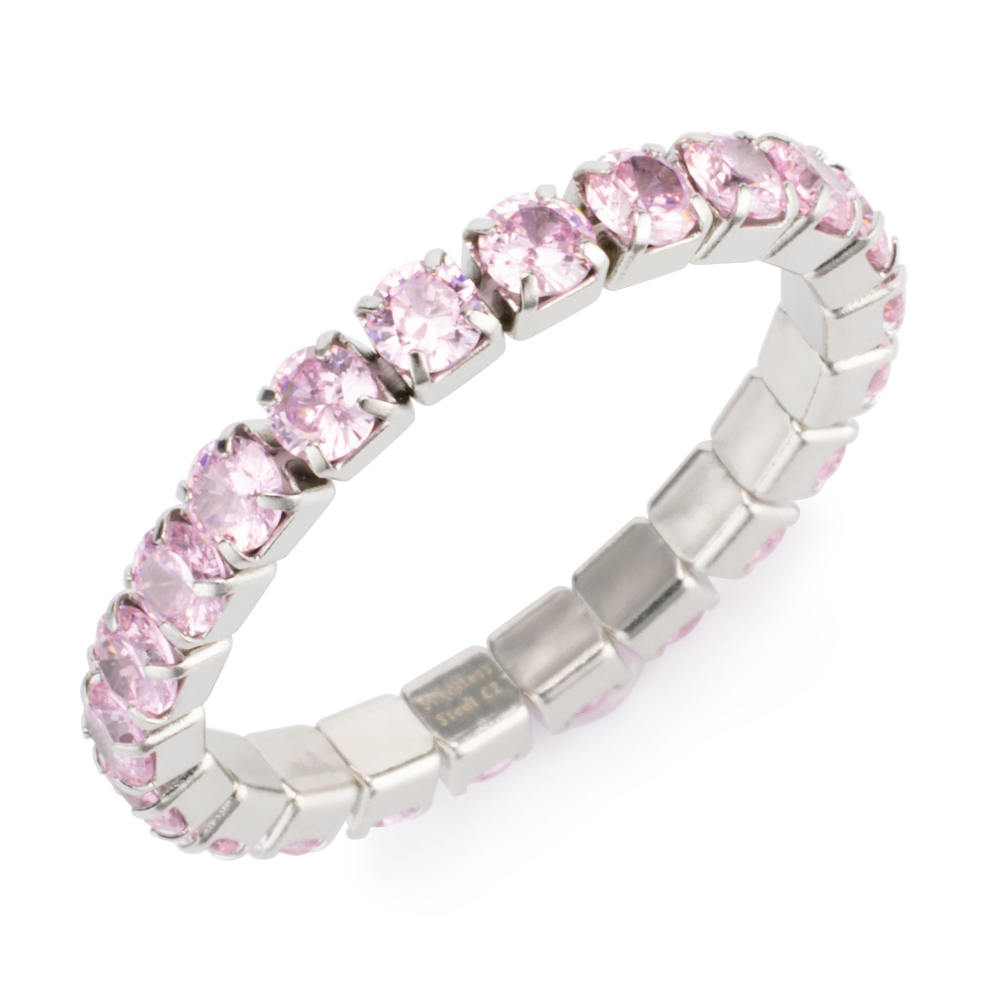 DIAMONIQUE® Flex-Ring mind. = 1,80ct Brillantschliff Edelstahl