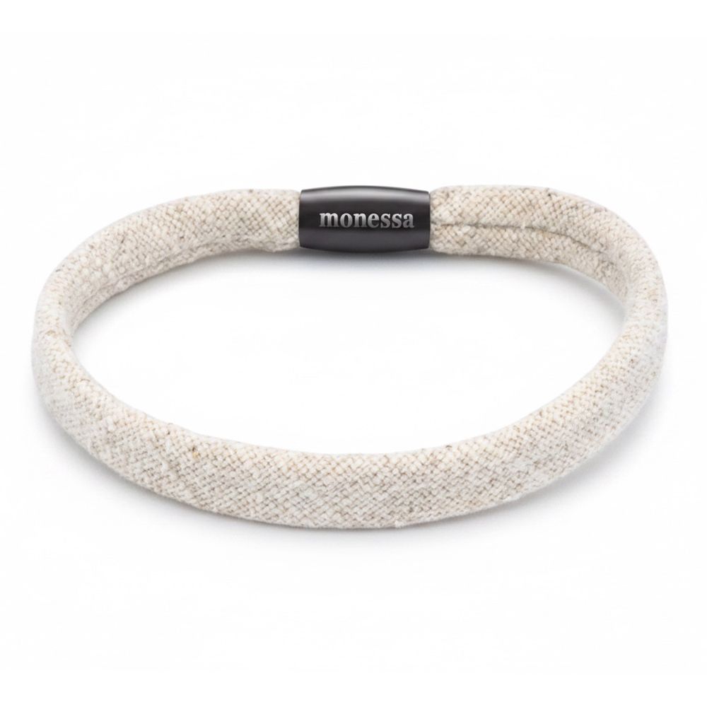 MONESSA Armband Material-Mix Magnetverschluss Innenliegende Naht