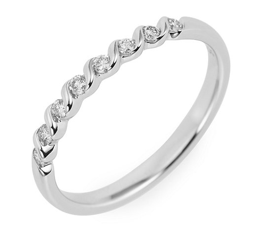 MY DIAMOND Ring 8 Brillanten zus. ca. 0,15ct Silber 925