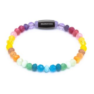 MONESSA Armband Edelsteine Edelstahl Magnetverschluß